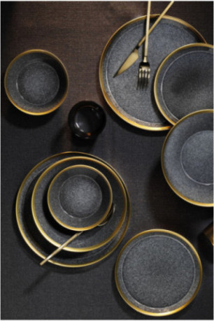 Service de table (24 pièces) - Anthracite Or