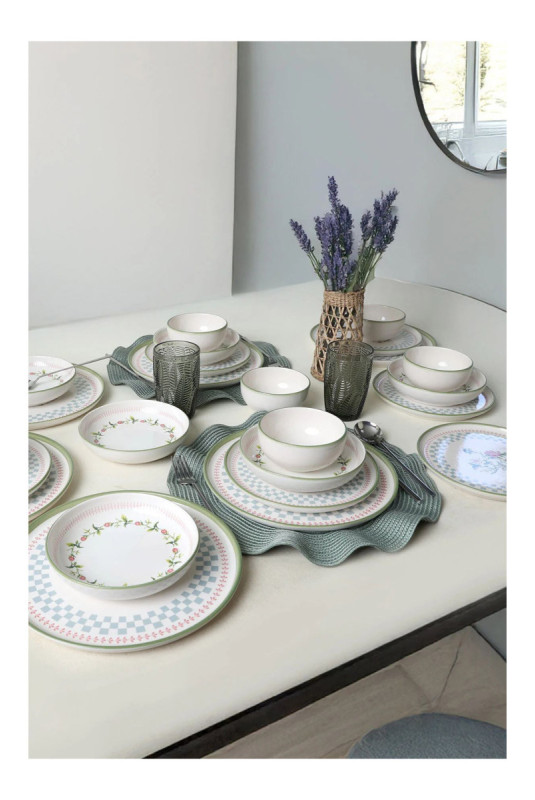 Service de table (24 pièces) - Blanc