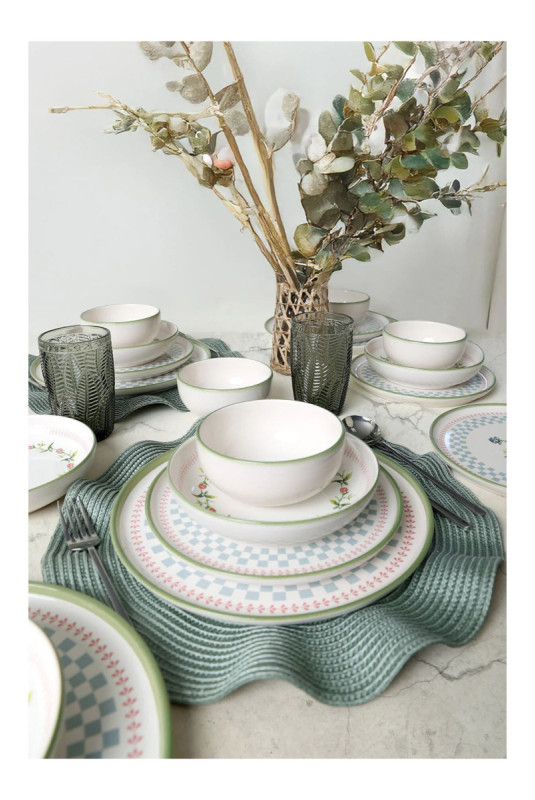 Service de table (24 pièces) - Blanc