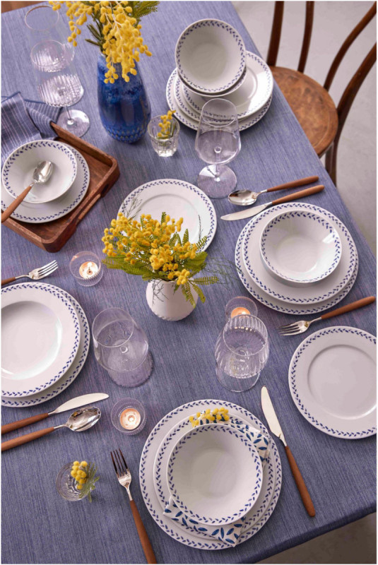 Service de table (24 pièces) - Bleu