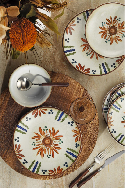 Service de table (24 pièces) - Multicolore