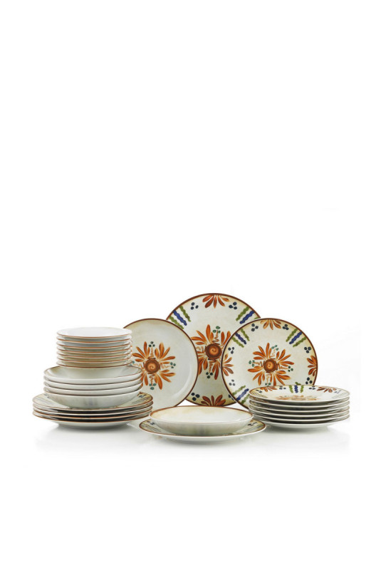Service de table (24 pièces) - Multicolore