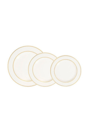 Service de table (18 pièces) - Or blanc