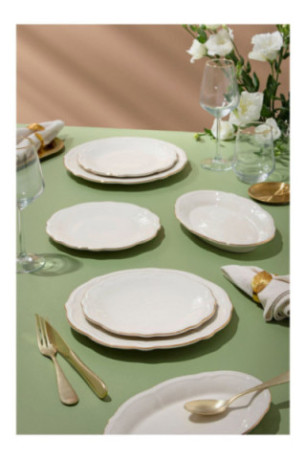 Service de table (18 pièces) - Or blanc