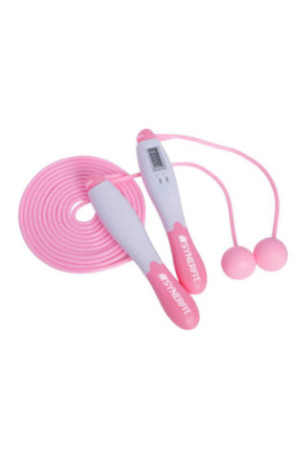 Corde à sauter avec compteur numérique - Rose