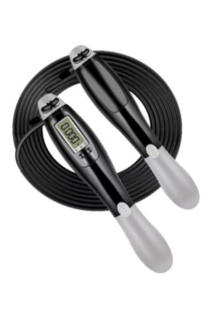 Corde à sauter SYNERFIT avec compteur numérique - Noir