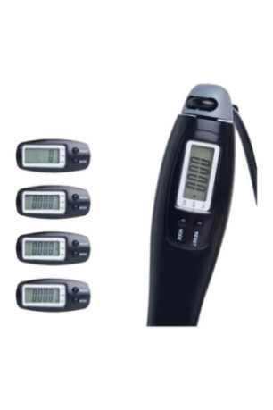 Corde à sauter SYNERFIT avec compteur numérique - Noir