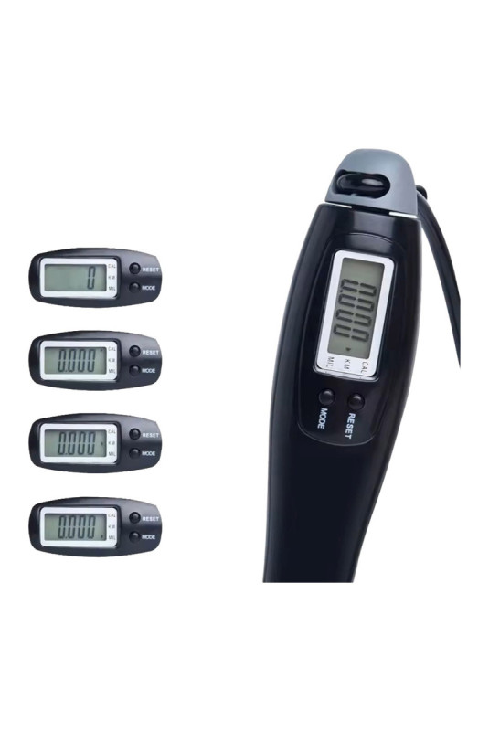 Corde à sauter avec compteur numérique Noir
