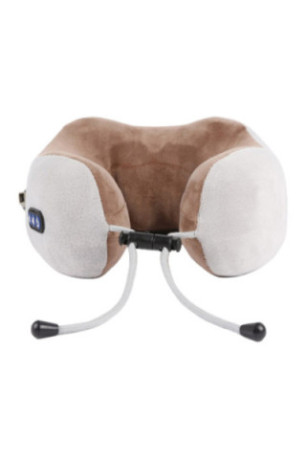 Appareil de massage shiatsu cervicales chauffant Beige 25x23x12 cm