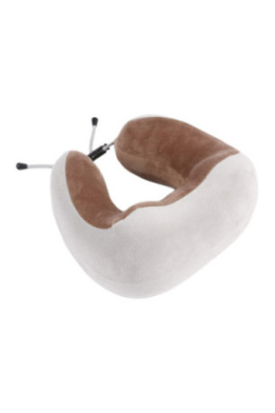 Appareil de massage shiatsu cervicales chauffant Beige 25x23x12 cm