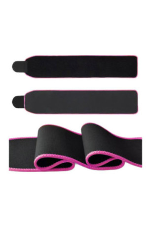 Ceinture de sudation en néoprène et lycra - Modéle Sauna fit - Noir