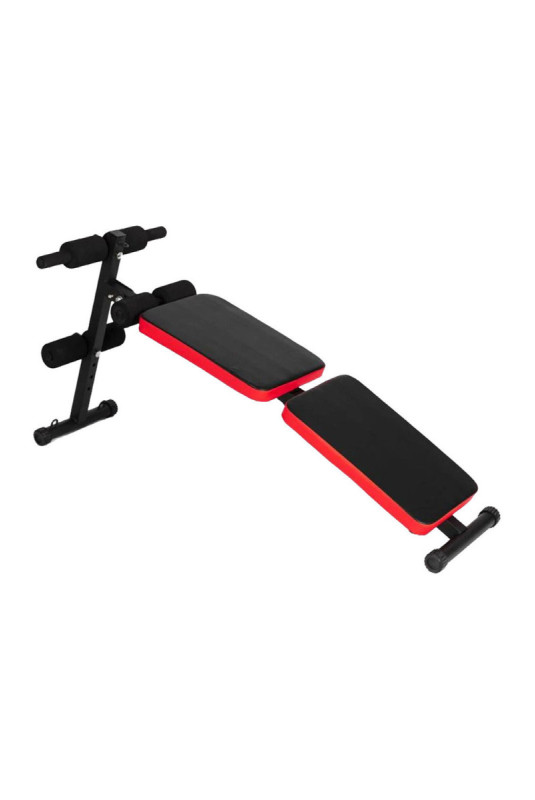Banc de musculation pliable & multifonction Cobra - SYNERFIT - Noir/Rouge