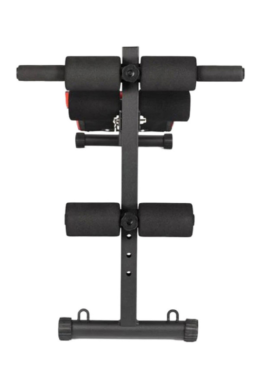 Banc de musculation pliable & multifonction Cobra - SYNERFIT - Noir/Rouge