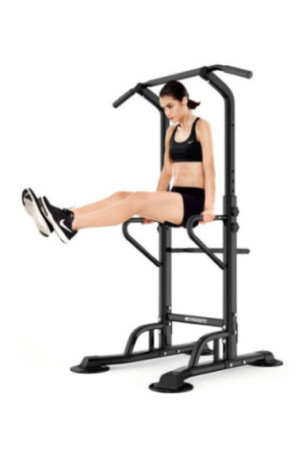 Station de musculation multifonction Noir et Rouge 97 x 90 x 230 cm