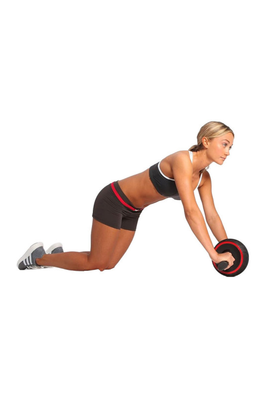 Roue abdominale Synerfit multifonction - PerfectCarve - Noir/ Rouge