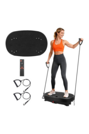 Plateforme vibrante de remise en forme Powerfit Noire 53 x 32 x 100 cm