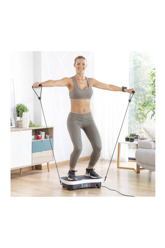 Plateforme vibrante SYNERFIT - Powerfit - 53 x 32 x 100cm - Blanc
