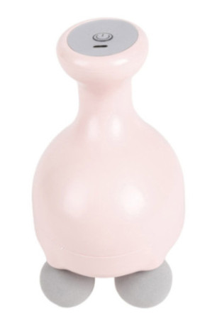 Mini masseur portatif vibrant 4 têtes 6 intensités Poudre