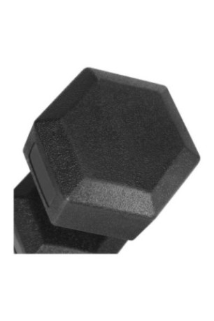 Lot de 2 haltères hexagonaux noirs 2 x 2.5 kg