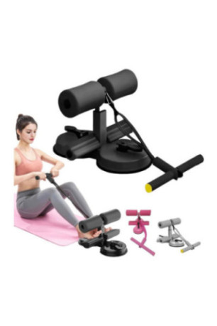 Barre de sol pour abdominaux réglable à ventouse Noir 26 x 13 x 17-20 cm