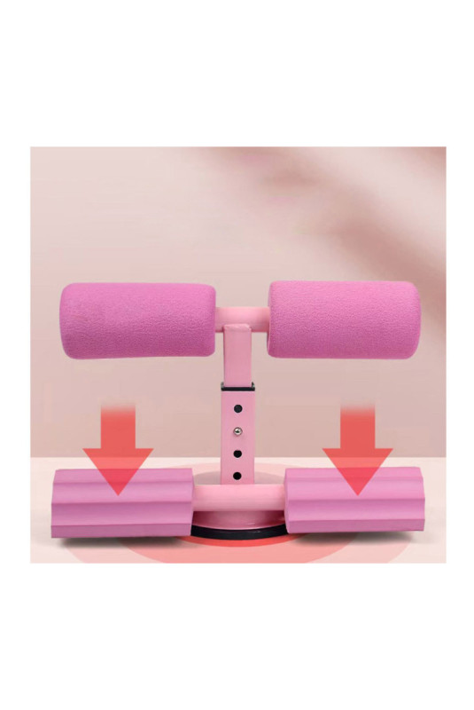 Barre de sol pour abdominaux réglable Rose 26 x 13 x 17-20 cm