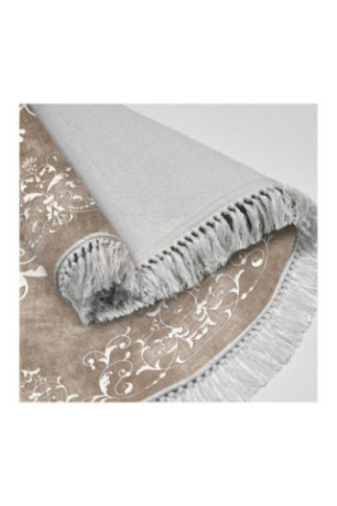 Tapis 160x160cm - Beige Blanc
