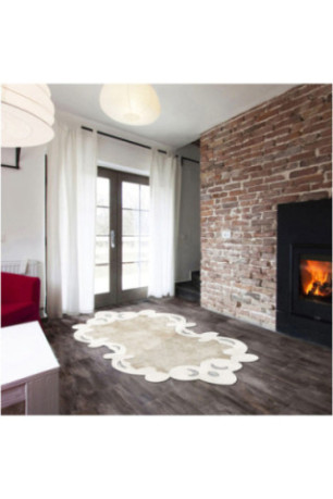Tapis de couloir 80x150cm - Crème