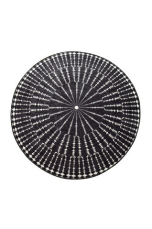 Tapis 100cm - Noir et blanc