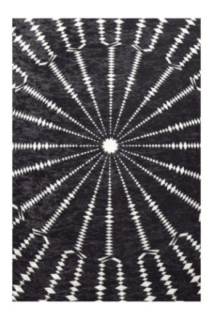 Tapis 100cm - Noir et blanc