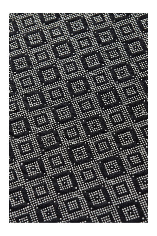 Tapis 100cm - Noir et blanc