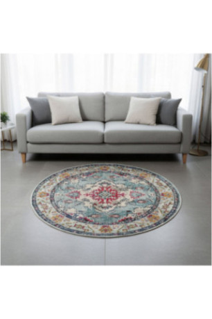 Tapis 120x120cm - Turquoise