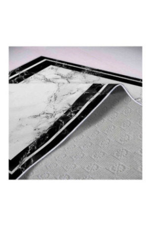 Tapis 50x80cm - Blanc Gris Noir