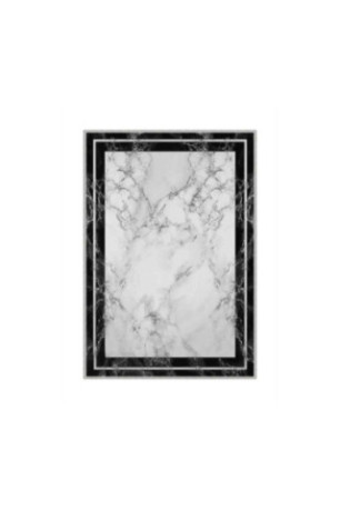 Tapis 50x80cm - Blanc Gris Noir