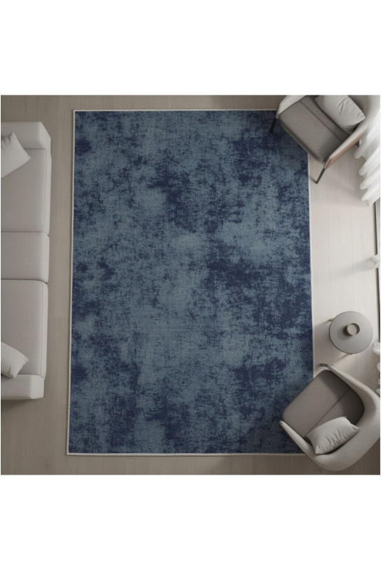 Tapis 80x120cm - Gris bleu marine