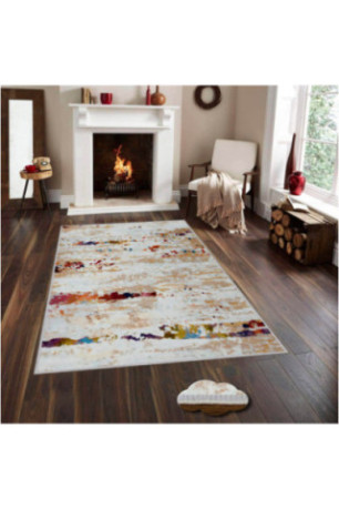 Tapis 40x60cm - Crème Beige Bordeaux Rouge Bleu Brun
