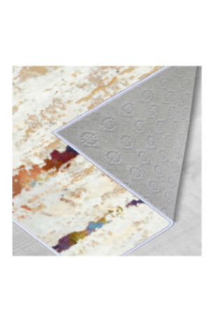 Tapis 40x60cm - Crème Beige Bordeaux Rouge Bleu Brun