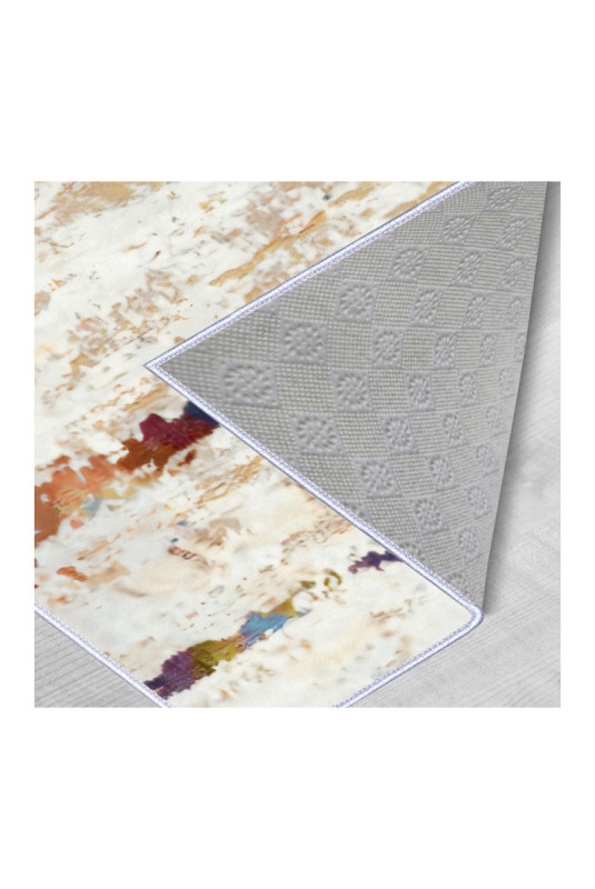 Tapis 40x60cm - Crème Beige Bordeaux Rouge Bleu Brun