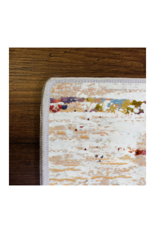 Tapis 40x60cm - Crème Beige Bordeaux Rouge Bleu Brun