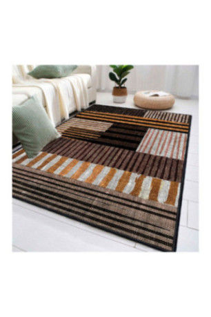 Tapis 50x80cm - Blanc Orange Marron Noir