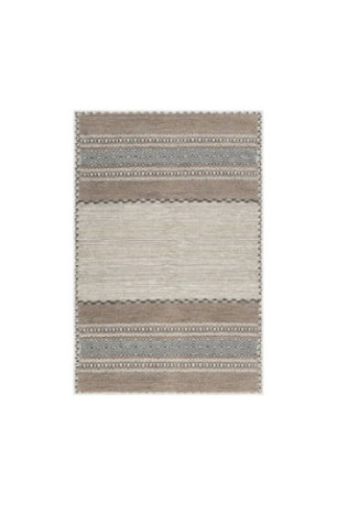 Tapis 50x80cm - Beige. marron. noir