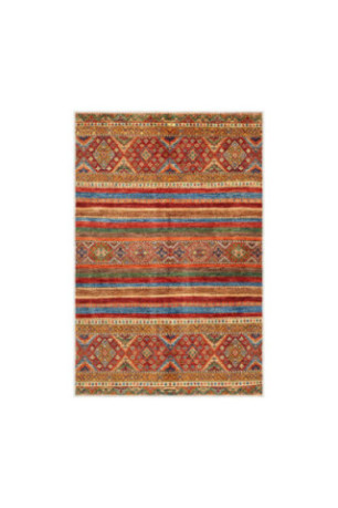 Tapis 50x80cm - Crème Rouge Orange Camel Bleu