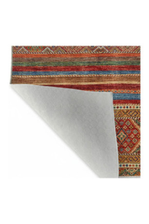 Tapis 50x80cm - Crème Rouge Orange Camel Bleu