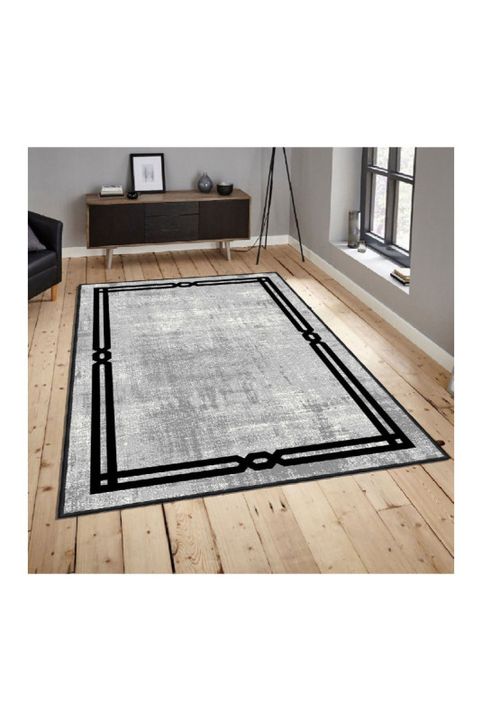 Tapis 80x150cm - Gris Noir