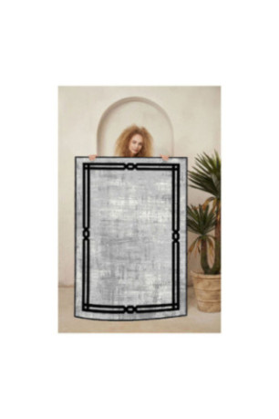 Tapis 80x150cm - Gris Noir
