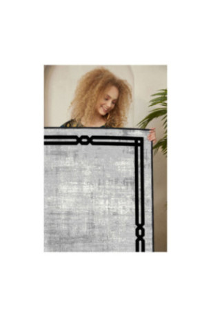 Tapis 80x150cm - Gris Noir