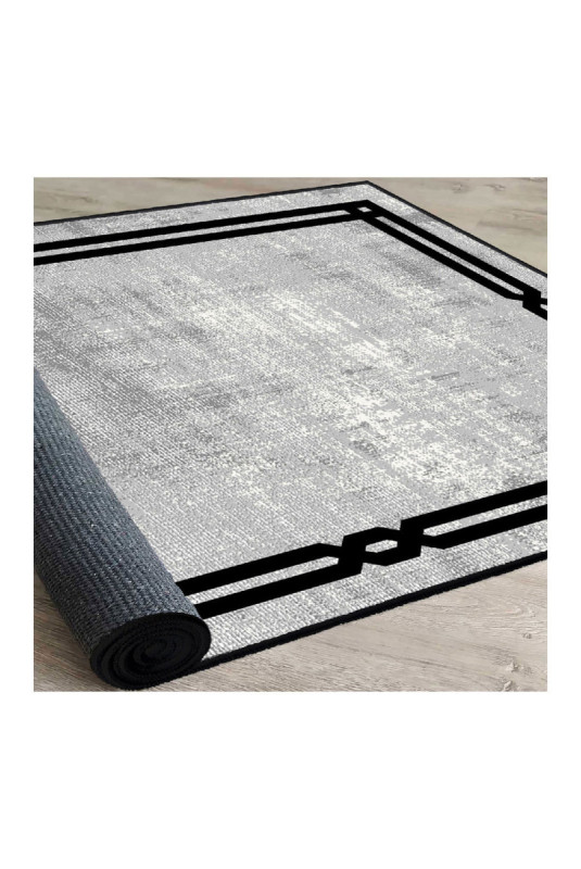 Tapis 80x150cm - Gris Noir