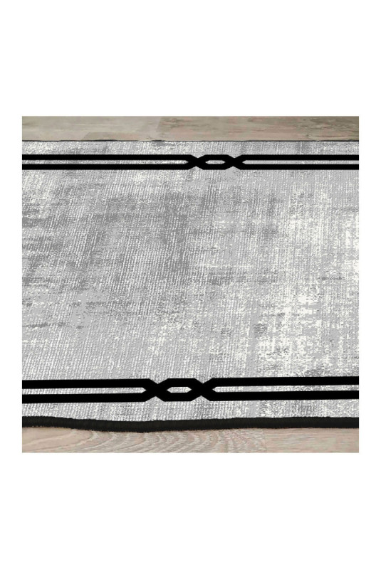 Tapis 80x150cm - Gris Noir