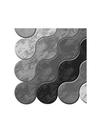Tapis 80x150cm - Blanc Gris Noir