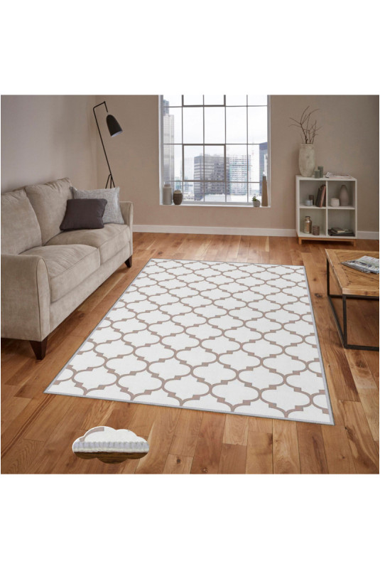Tapis 80x150cm - Blanc Beige