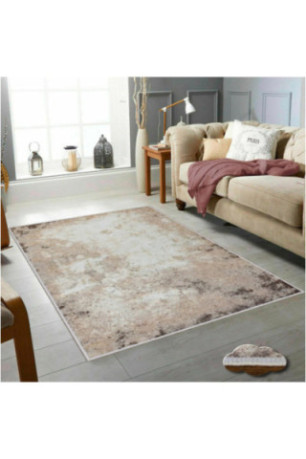 Tapis 80x150cm - Beige Blanc Vison